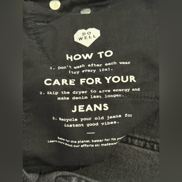 Madewell Women's High Rise Black Jeans - Picture 6 of 7